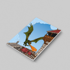 Обложка для книги про драконов