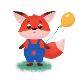 Персонаж лисенок