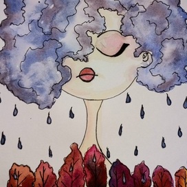 Дождливое осеннее утро