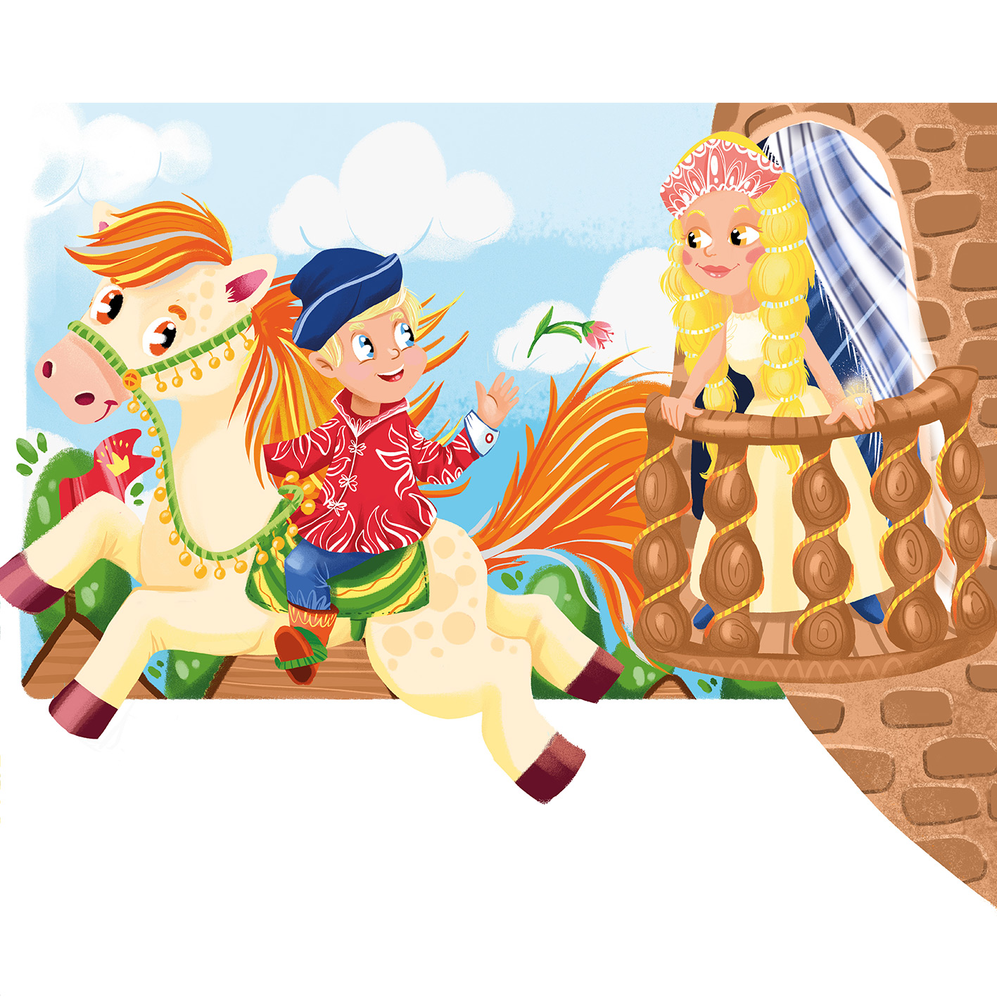 Иллюстрация к сказке "Конёк-Горбунок"