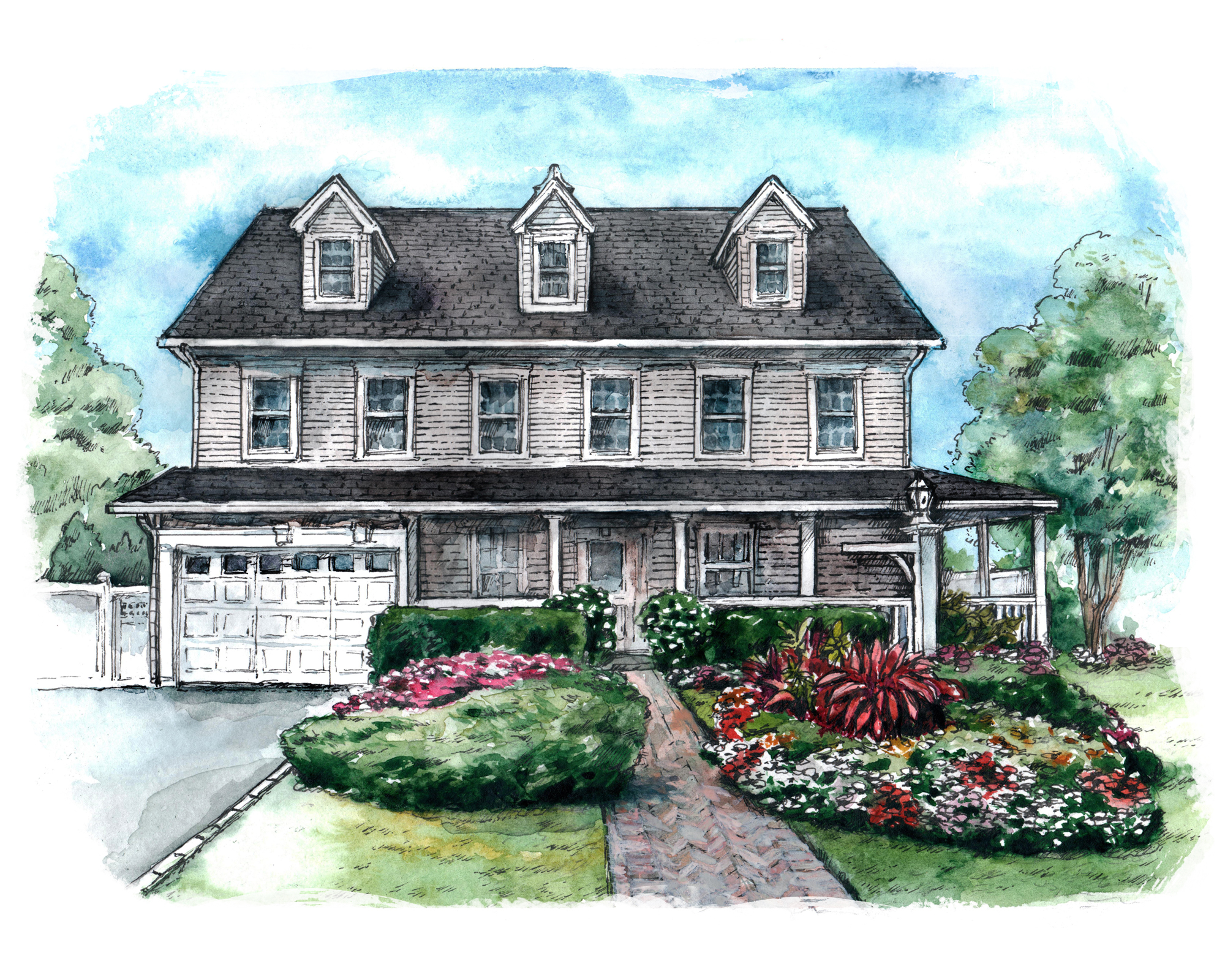 Архитектурная иллюстрация.