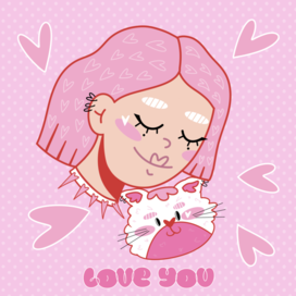 Открытка на день святого валентина