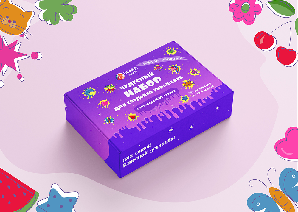 Мокап. Упаковка набора смолы