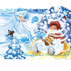 Иллюстрация к сказке "Морозко"