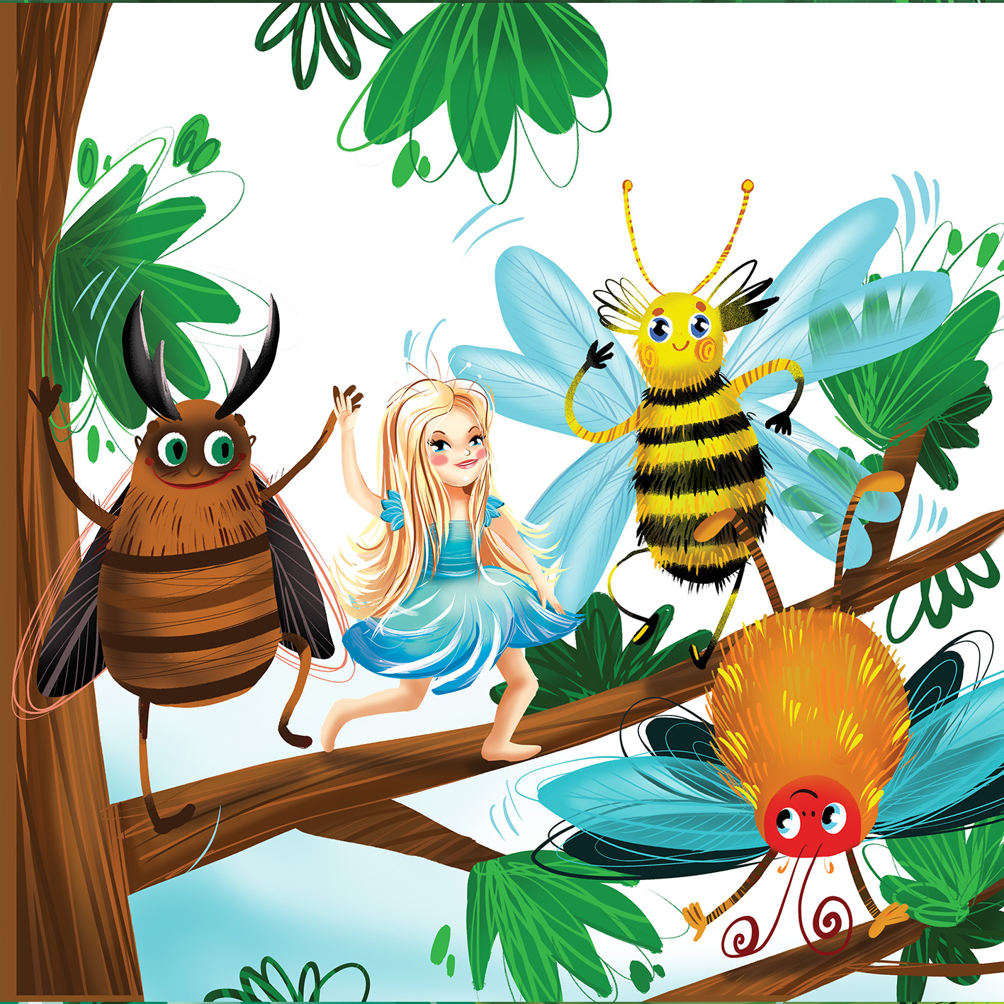 Иллюстрация к сказке "Дюймовочка"