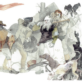 Иллюстрация к рассказу "Легенда о Сонной Лощине"