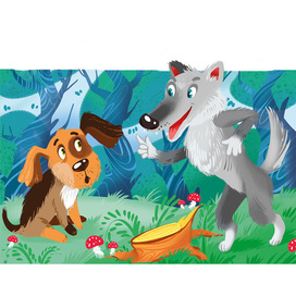 Иллюстрация к сказке "Жил был пёс"