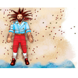 Иллюстрация к сказке "Гулливер в стране лилипутов"