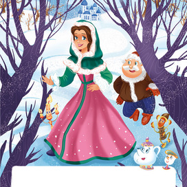 Иллюстрация к сказке " Красавица и чудовище".