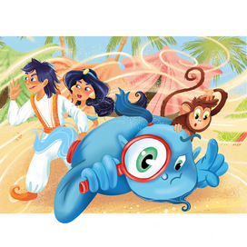 Иллюстрация к сказке "Приключения Аладдина".