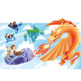 Иллюстрация к сказке "Летающий остров".