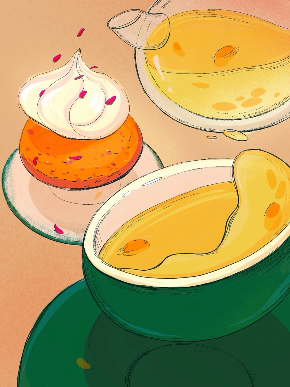 Облепиховый чай с морковным печеньем