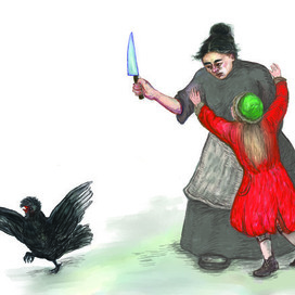 "Черная курица", иллюстрация