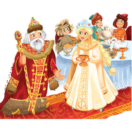 Иллюстрация к сказке "Конек-горбунок".