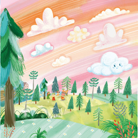 Иллюстрация к сказке "Снегурочка".