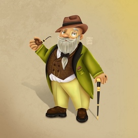 Разработка персонажа модного деда