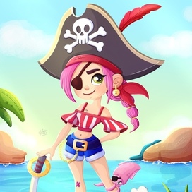 Девочка пиратка