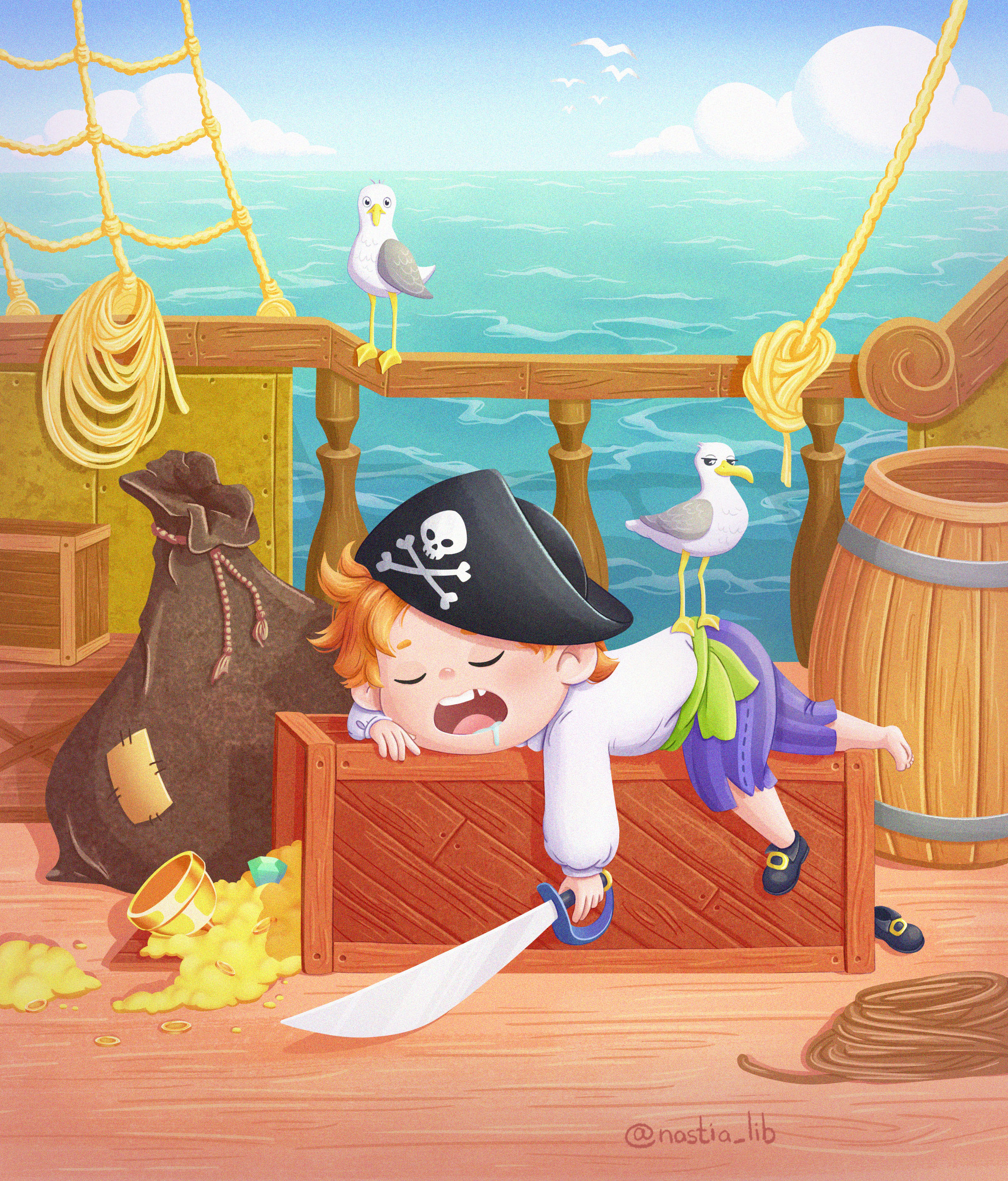 Иллюстрация Пираты