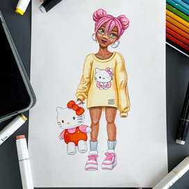 Милая девушка модель