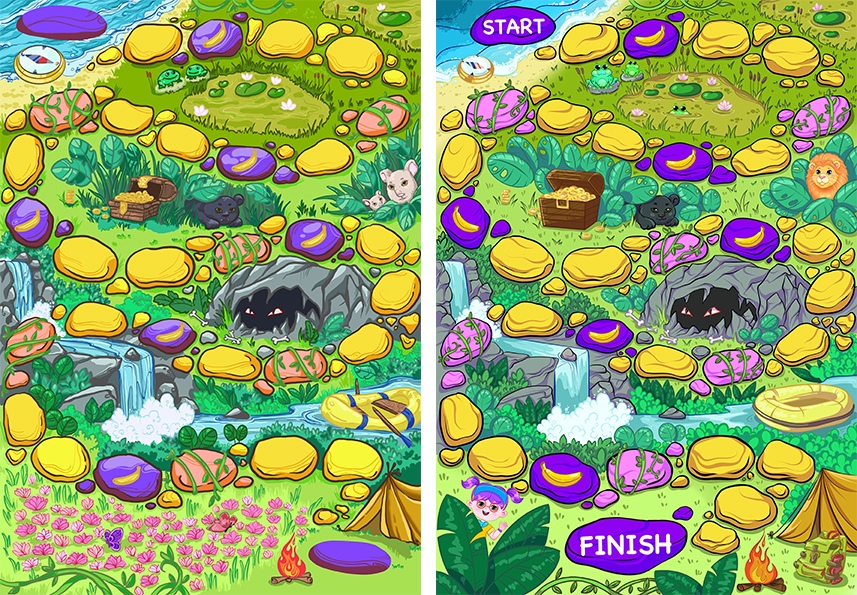 Поле настольной игры. прототип.