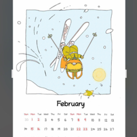 Февраль. Календарь 2025