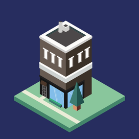 Жилой дом в изометрии