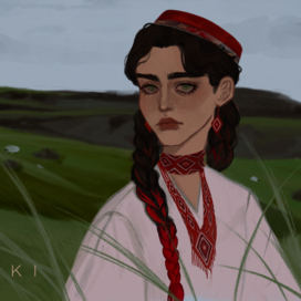 Девушка и барашки