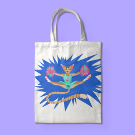 Шоппер "Кошка-чирлидерша"