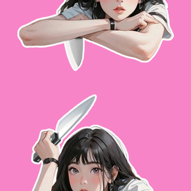 Девушка-нож