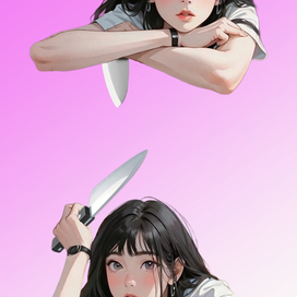 Девушка-нож