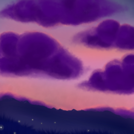 Эстетика нежного заката в поле 🌌 