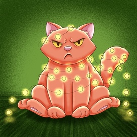 Иллюстрация "Бой с гирляндой"