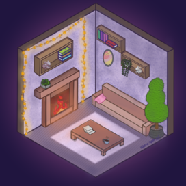 Isometrics of home comfort❤️☕