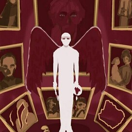 арт к произведению "Портрет" Гоголя