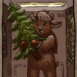 Новогодняя открытка 