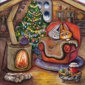 Рождественская открытка