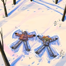 Зимняя открытка