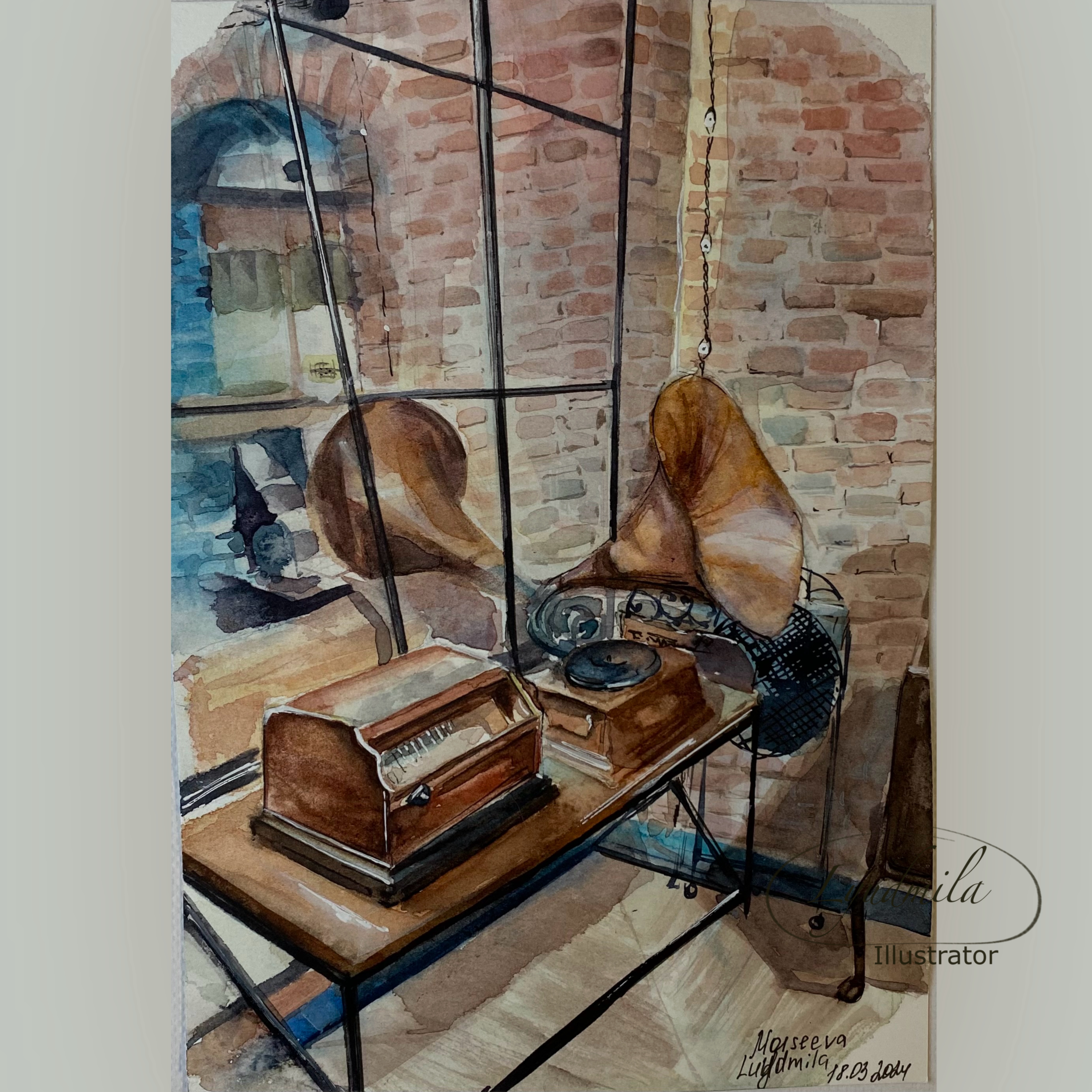 Патефон в кафе «Патнфон»