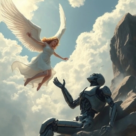 Ангел, павший с небес. Иллюстрация