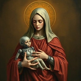 Библейский киберпанк. Иллюстрация