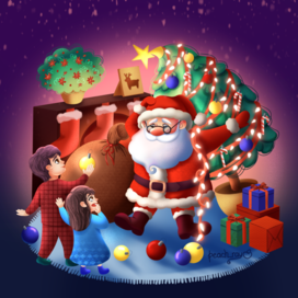 Новогодняя иллюстрация к конкурсу