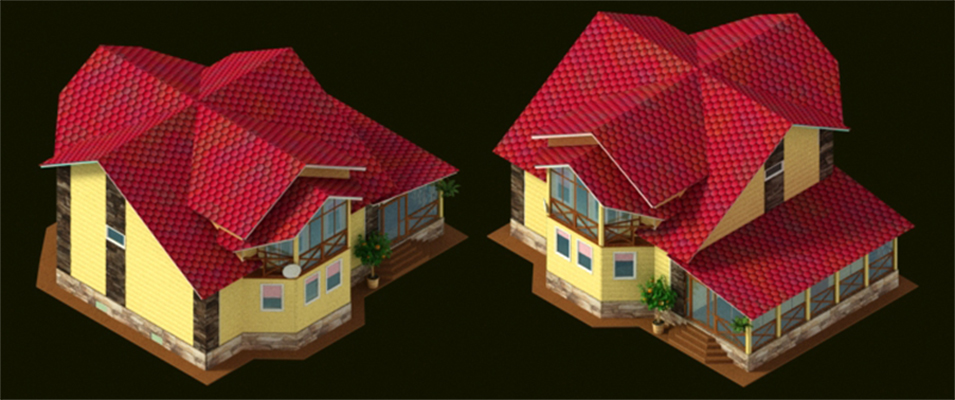 Домик в мультяшном стиле