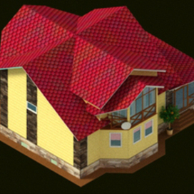 Домик в мультяшном стиле