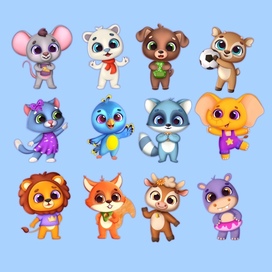 ребята зверята