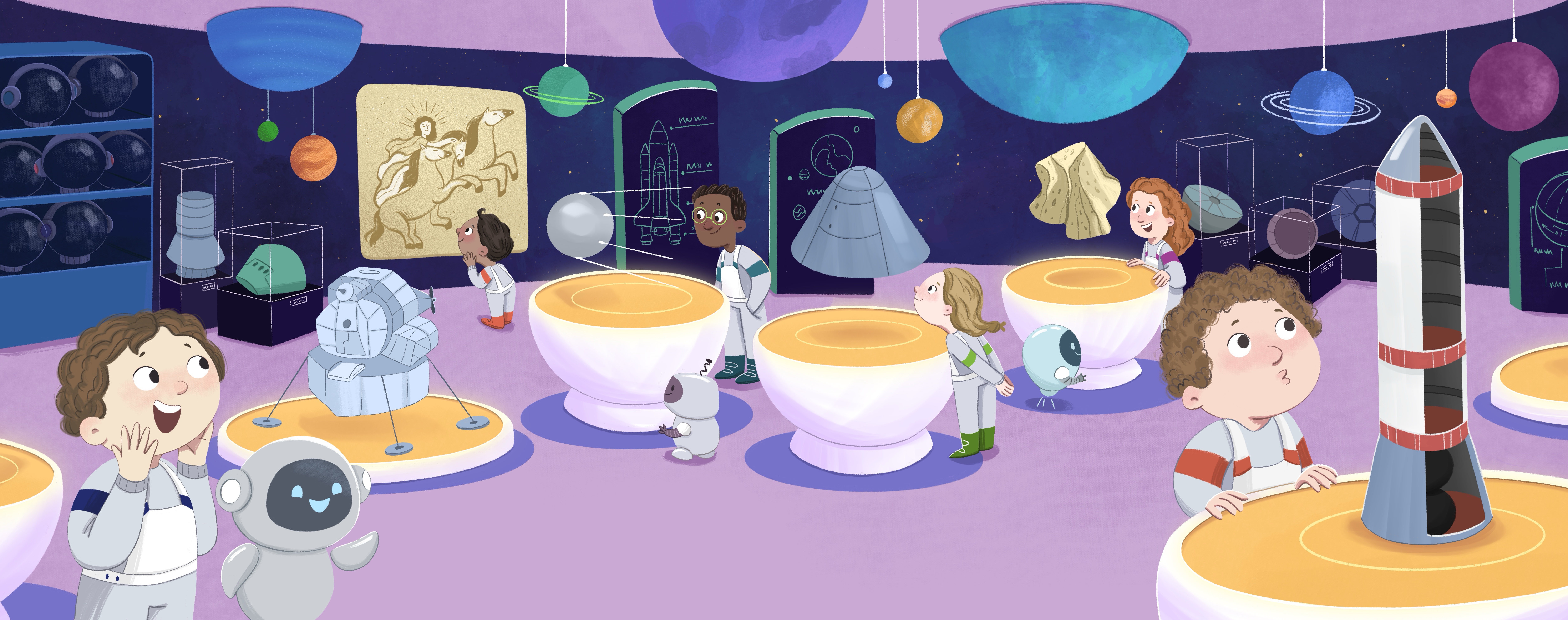 Музей Космонавтики. Книжная иллюстрация.