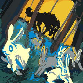 Волк и зайцы