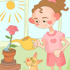 Любительница цветов