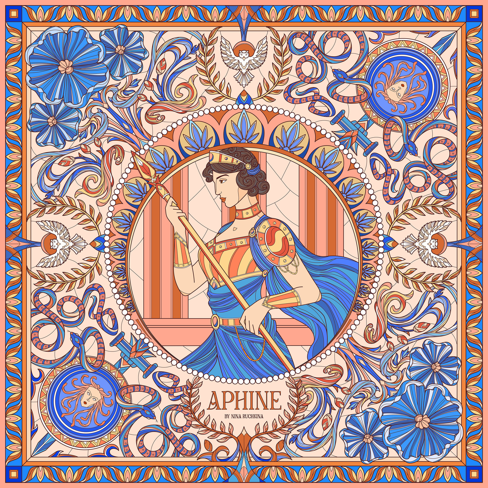 Платок Афина