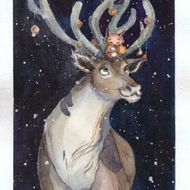 Новогодняя открытка