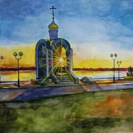 Закатный пейзаж